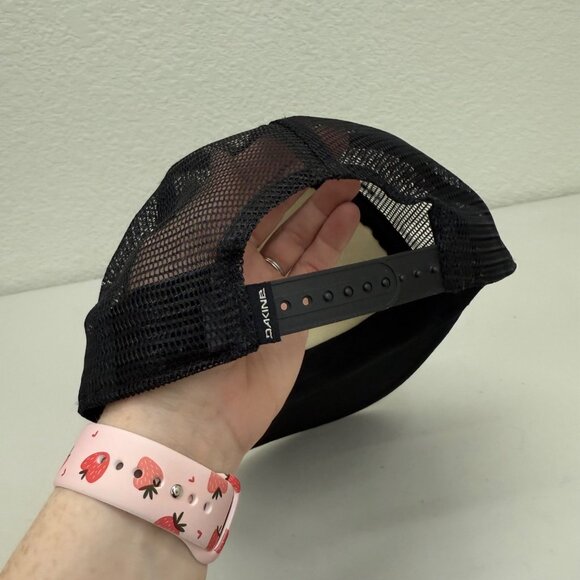 Dakine Hula Black Floral Part Mesh Adjustable Trucker Snapback Hat Cap Womens - Picture 4 of 6